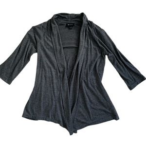 AB Studio Gray Cardigan Style Top